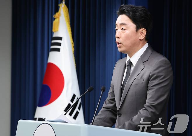 강훈식 대통령 비서실장이 23일 서울 용산구 대통령실 청사에서 장관 후보자 인선 발표을 하고 있다. 2025.6.23/뉴스1 ⓒ News1 허경 기자