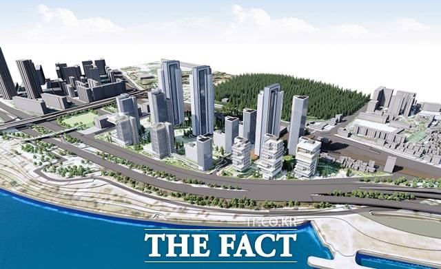 서울 용산구(구청장 박희영)는 지난 18일 서울시에 서빙고 신동아아파트의 재건축을 위한 '정비구역 및 정비계획 결정(변경)(안)'에 대한 도시계획위원회 심의 상정을 공식 요청했다고 23일 밝혔다. 사진은 신동아 조감도./용산구