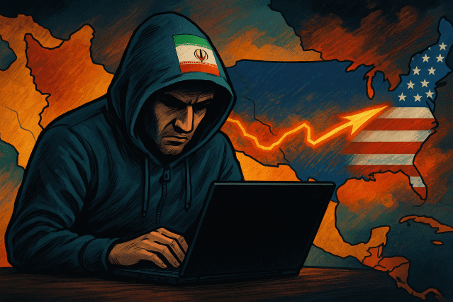 최근 중동 정세가 불안정해지면서 미국을 향한 이란의 사이버 위협이 더욱 커질 수 있다는 경고가 나왔다. (사진=챗GPT)