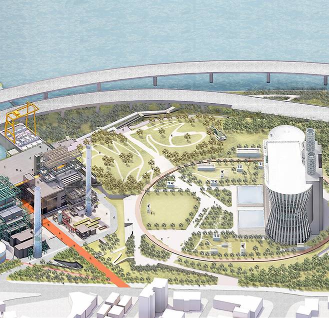 서울 마포구 당인리 화력발전소를 리모델링해 내년 중순 개관하는 당인리문화창작발전소 조감도. 국립문화공간재단 누리집 갈무리