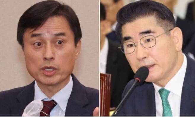 조은석 내란 특검(왼쪽)과 김용현 전 국방부 장관. 연합뉴스, 김경호 선임기자 jijae@hani.co.kr