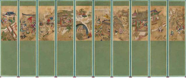 구운몽도 병풍. 국가유산청 제공