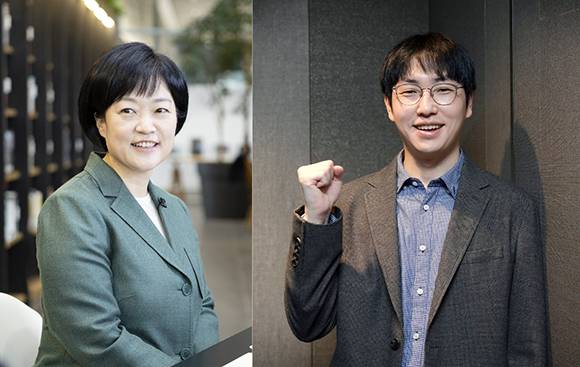 중소벤처기업부 장관 후보자에 지명된 한성숙 전 네이버 대표(왼쪽)와 하정우 대통령실 AI미래기획수석 [사진=네이버·아이뉴스24 포토DB]