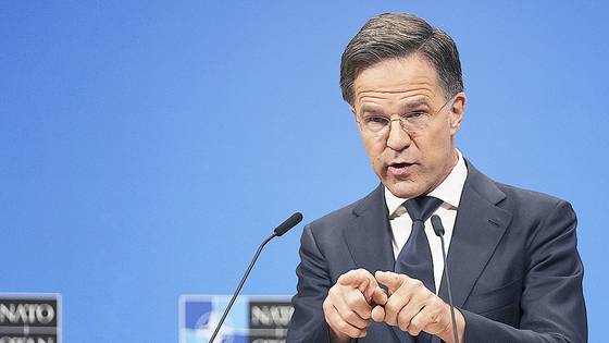 마르크 뤼터 북대서양조약기구(NATO·나토) 사무총장. AP=연합뉴스