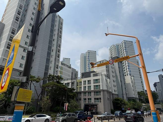 성동구 하왕십리동 센트란스 아파트 단지/ 사진=고송희 인턴기자