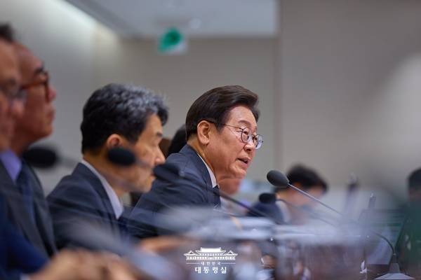 ▲ 지난 20일 오전 국무회의에서 발언하는 이재명 대통령. 사진=대통령실