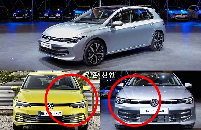 신구 골프 비교 [사진출처=폭스바겐/편집=최기성 매경 디지털뉴스룸 기자]]