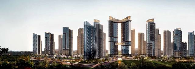 현대건설이 수주한 경기 구리시 수택동 재개발사업지 투시도.  현대건설 제공