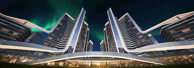 래미안 루미원 단지 정면 업샷 이미지 [삼성물산 제공]