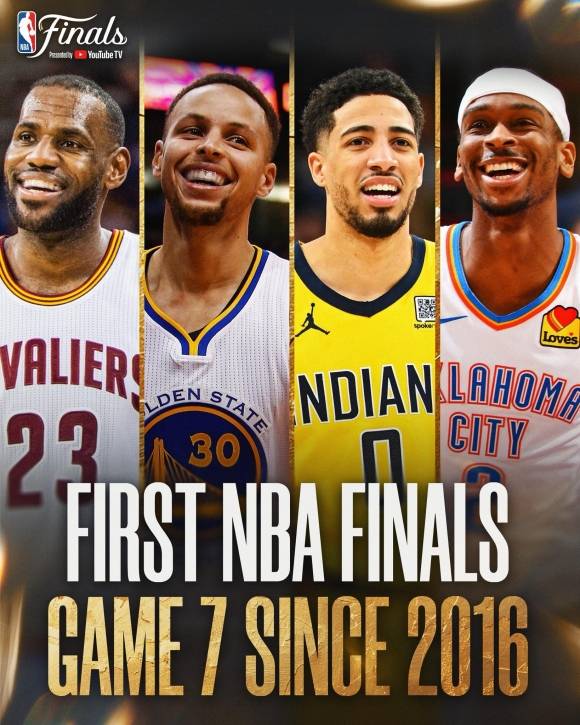 오클라호마시티 선더와 인디애나 페이서스는 23일(한국시간) 미국 오클라호마시티 페이컴 센터에서 2024~25 미국 프로농구(NBA) 파이널 7차전을 진행한다. 7차전은 2016년 이후 처음이다. NBA 소셜미디어