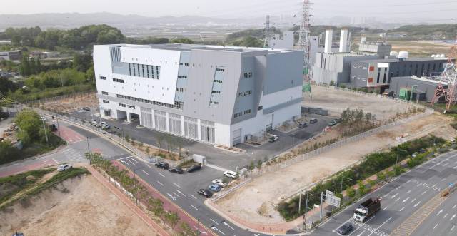 충북 청주시 흥덕구에 위치한 신청주변전소 전경. 사진 제공=한전