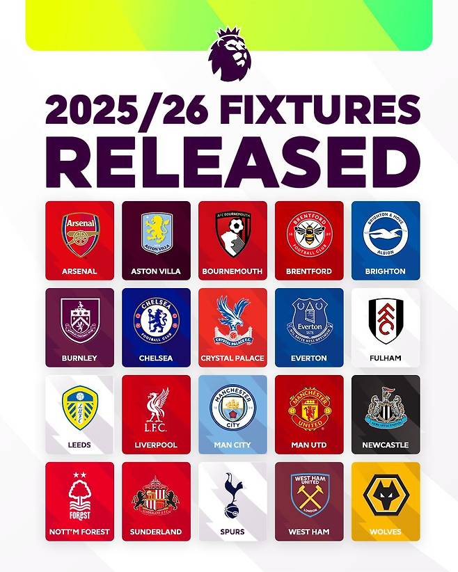 다음 시즌 EPL 일정표에서 박싱데이는 보이지 않는다. 시즌 17라운드 경기는 모두 12월 28일로 편성됐고, 26일에는 단 한 경기도 없다. 사진출처｜EPL 페이스북