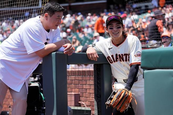 23일 미국 캘리포니아주 샌프란시스코의 오라클파크에서 열린 2025 미국프로야구 메이저리그(MLB) 보스턴 레드삭스와 샌프란시스코 자이언츠의 경기, 샌프란시스코 이정후가 5번타자 겸 중견수로 선발 출전해 4타수 무안타를 기록했다. 이정후의 시즌 타율은 0.255에서 0.252로 하락했다. AP 연합뉴스