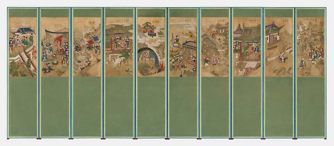 '구운몽도 병풍' 미국 포틀랜드미술관 소장품 [국가유산청 제공. 재판매 및 DB 금지]