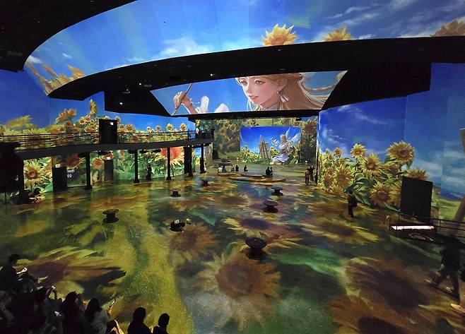 스마일게이트RPG의 '로스트아크' 미디어아트 전시 '빛의 여정' [촬영 김주환]