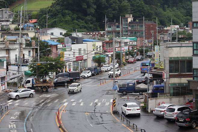 6.25 대전 전투를 기록에서 호동과 부사동으로 각각 안내되는 보문산 적의 첫 기습장소로 추정되는 대사동 보문산공원로 모습.&nbsp;&nbsp; (사진=임병안 기자)