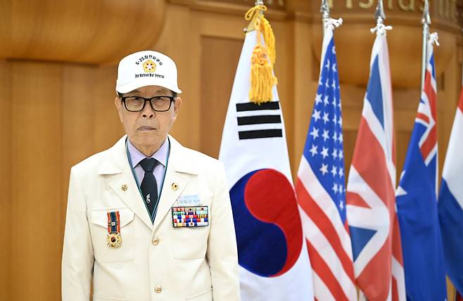 24일 오전 대구 계명대에서 만난 6.25전쟁 참전용사 이동근(95)옹. 이윤호기자 yoonhohi@yeongnam.com