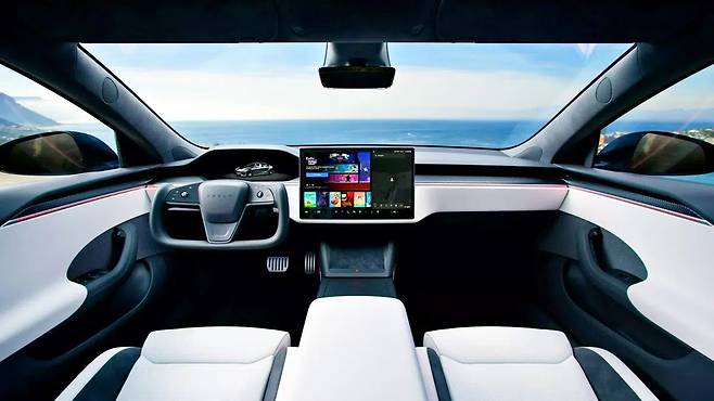 테슬라 모델 S 실내