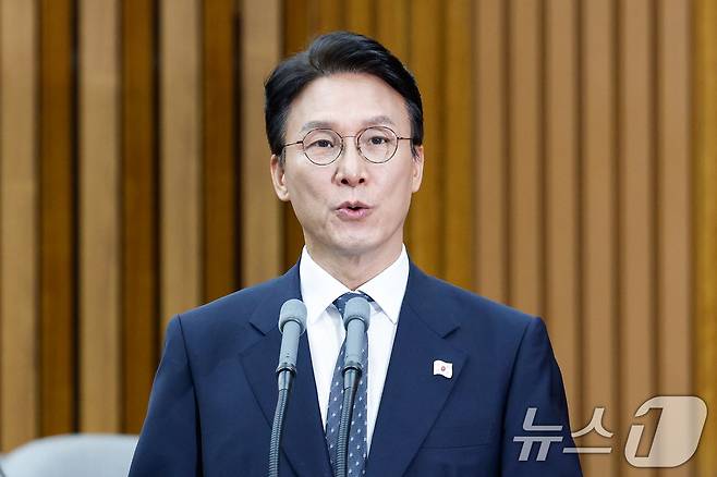 김민석 국무총리 후보자가 24일 오전 서울 여의도 국회에서 열린 인사청문회에 출석해 모두 발언하고 있다. 2025.6.24/뉴스1 ⓒ News1 안은나 기자