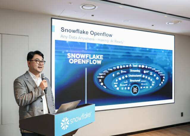 데이터 엔지니어링 서비스 '스노우플레이크 오픈플로우'도 소개됐다. (사진=스노우플레이크)