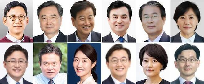 강훈식 대통령 비서실장이 23일 브리핑을 통해 이재명 대통령의 장관급 내각 인선을 발표했다 . 윗줄 왼쪽부터 배경훈 과학기술정보통신부 장관 후보자, 조현 외교부 장관 후보자, 정동영 통일부 장관 후보자, 권오을 국가보훈부 장관 후보자, 유임된 송미령 농림축산식품부 장관. 아래줄 왼쪽부터 김성환 환경부 장관 후보자, 김영훈 고용노동부 장관 후보자, 강선우 여성가족부 장관 후보자, 전재수 해양수산부 장관 후보자, 한성숙 중소벤처기업부 장관 후보자, 국무조정실장에 임명된 윤창렬 LG글로벌 전략개발원장. ⓒ대통령실