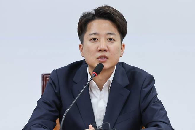 제21대 대통령 선거 후보를 지낸 이준석 개혁신당 의원이 5일 오후 서울 여의도 국회에서 열린 선거대책본부 해단식에 참석해 인사말을 하고 있다. 2025.6.5/뉴스1 ⓒ News1 안은나 기자 /사진=뉴스1