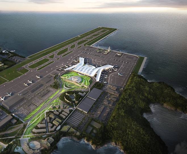 가덕도신공항 여객터미널 조감도. 뉴시스