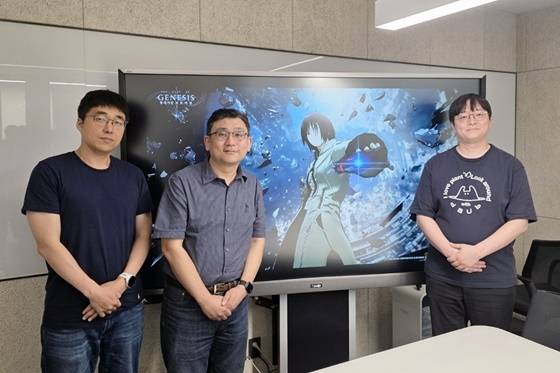 좌측부터 미어캣게임즈 남기룡 대표, 최연규 내러티브 디렉터, 이권열 크리에이티브 디렉터