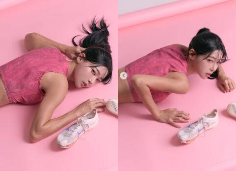 육상선수 출신 김민지가 새로운 바디 프로필을 공개했다. / 김민지 개인 인스타그램