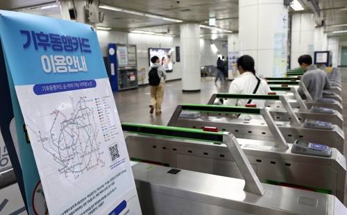 서울 기후동행카드 [연합뉴스 자료사진]