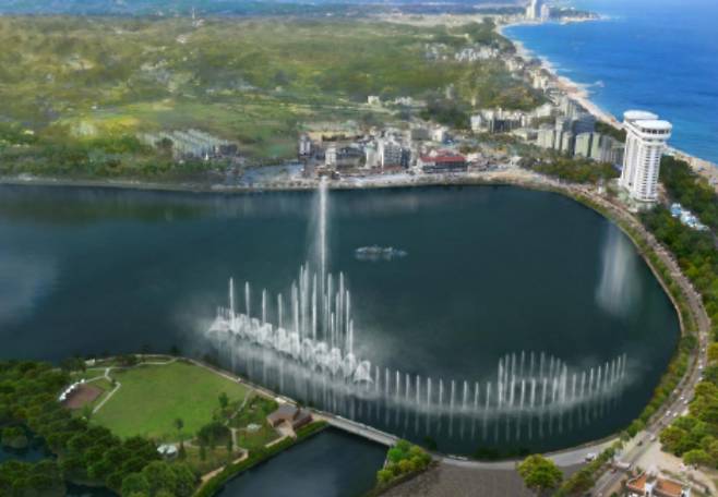 인공분수 조감도. 강릉시 제공