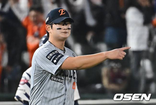 [OSEN=부산, 이석우 기자] 한화 이글스 김서현 001 2025.04.23 / foto0307@osen.co.kr