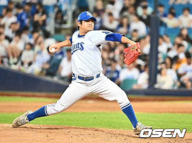 [OSEN=이석우 기자] 삼성 최지광. 2024.08.14 / foto0307@osen.co.kr