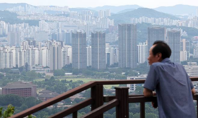 서울 남산에서 바라본 서울 아파트의 모습. 뉴시스