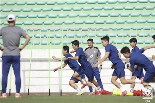 이민성호 훈련 [대한축구협회 제공. 재판매 및 DB 금지]