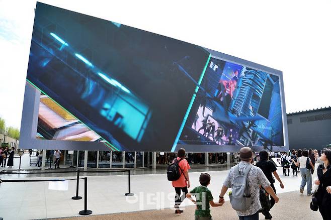 2025 오사카 간사이 엑스포 한국관 외부 전경