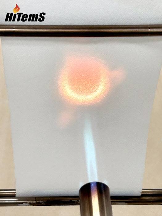 HILITE Max Paper 화염방지 토치 테스트. (사진=하이템스)