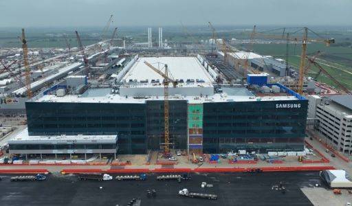 미국 텍사스주 테일러시에 건설 중인 삼성전자 반도체 공장. ⓒ삼성전자