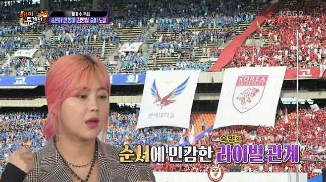 고려대학교에 가서 연고전이라고 말한 솔비