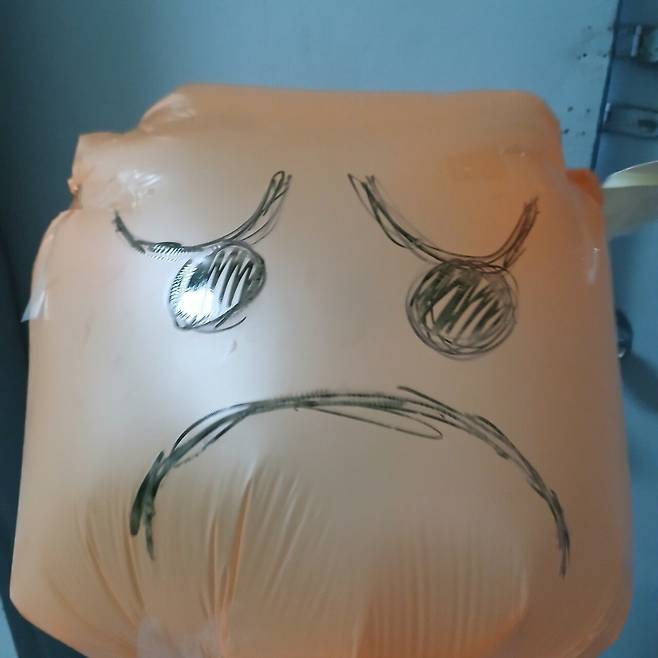 만들기) 돌아가는 비닐봉지 얼굴