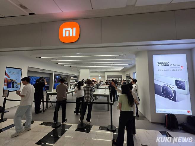 샤오미코리아는 25일 서울 여의도 IFC몰 L2층에 위치한 오프라인 매장 ‘샤오미 스토어’에서 미디어 데이 행사를 진행했다. 정우진 기자