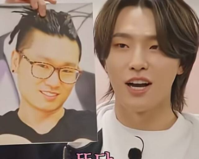 디노와 아버지는 닮은 외모를 자랑해 눈길을 끌었다. / 온라인 커뮤니티 캡처