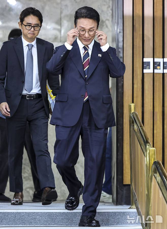 [서울=뉴시스] 김금보 기자 = 김민석 국무총리 후보자가 25일 서울 여의도 국회에서 열린 인사청문회에 출석하고 있다. 2025.06.25. kgb@newsis.com