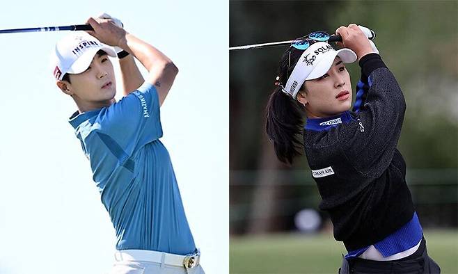 박성현(왼쪽)과 윤이나