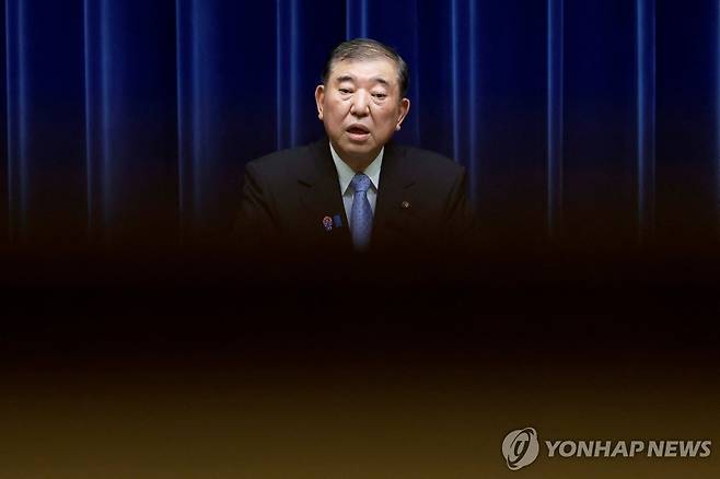 이시바 시게루 일본 총리 [로이터 연합뉴스 자료사진. 재판매 및 DB 금지]