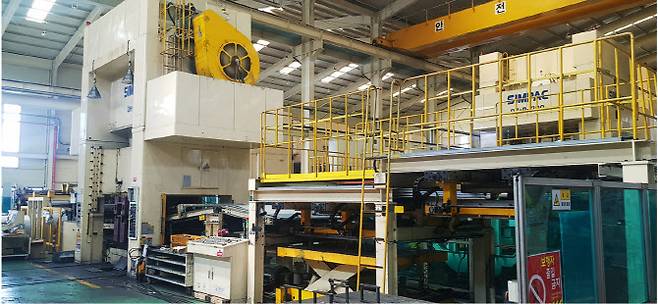 현성테크노 자회사 현성오토텍 공장 내부 전경.(사진=현성오토텍 홈페이지 갈무리)