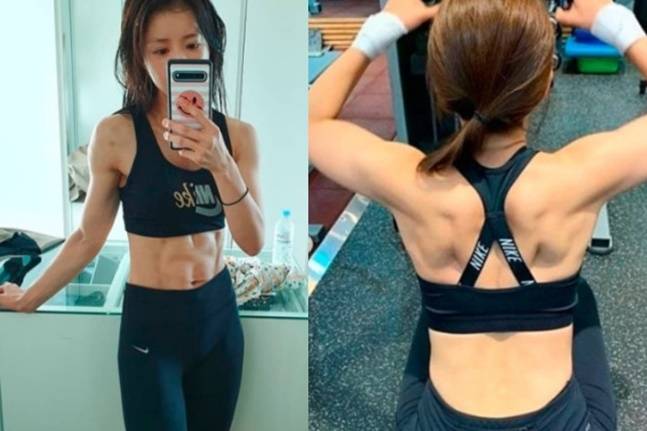 운동광 여배우 이시영이 남성 호르몬 과다로 병원을 다녔다고 말했다. [사진=이시영 SNS]