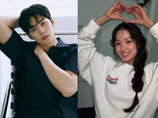 출처=차은우,김혜윤 인스타그램