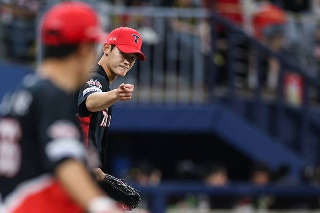 26일 고척 키움전에서 2이닝을 책임진 오른손 투수 김현수. KIA 제공