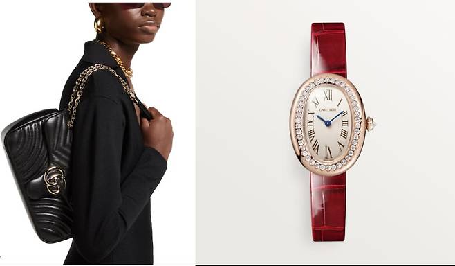 출처=구찌 공식홈페이지, 까르띠에 공식홈페이지